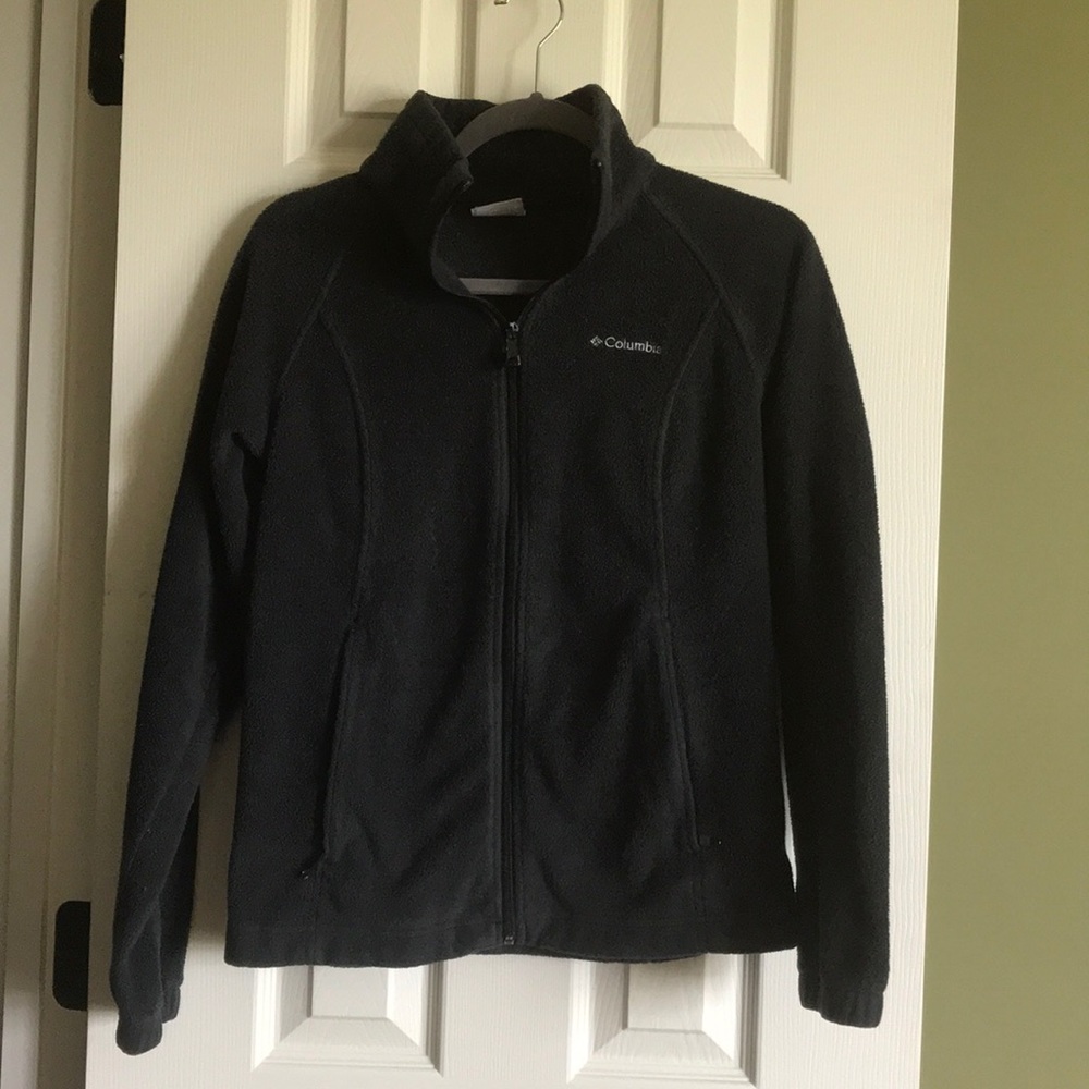 Columbia Charcoal Gray Fleece Full-Zip (Medium)